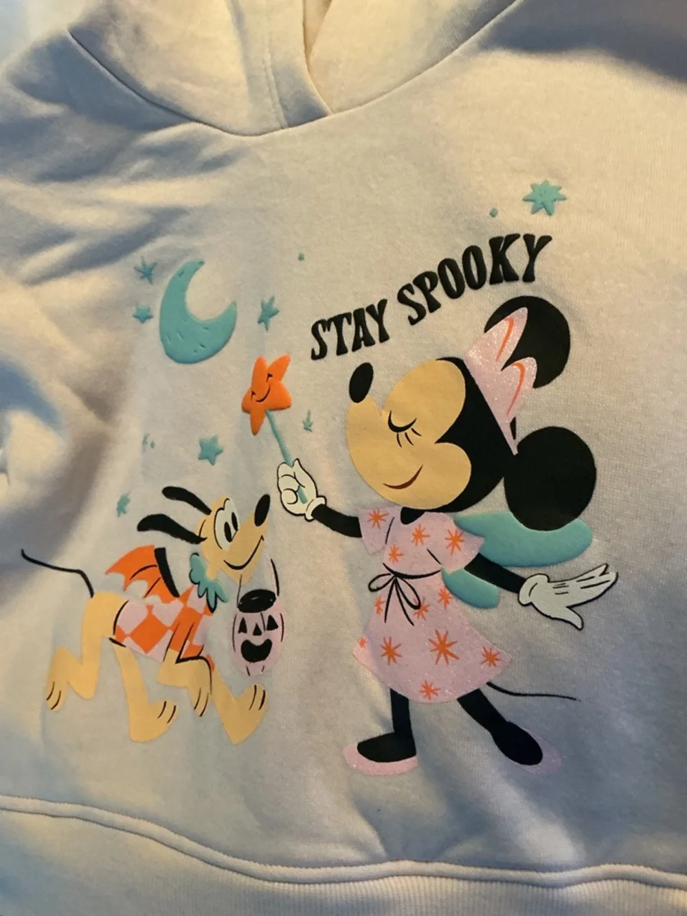 NWT Disney Minnie Mouse Halloween Hoodie Tutu Set Girls XS Ears - Picture 5 of 8